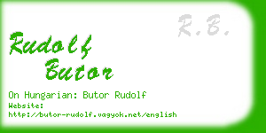rudolf butor business card